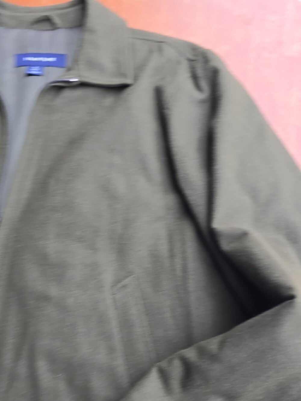 Structure Olive Zip-Front Wool Field Jacket - Picture 7 of 11
